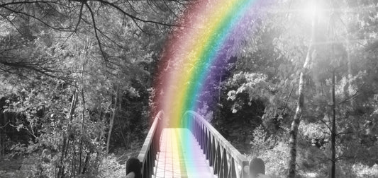 Rainbow Bridge image with colorful rainbow
